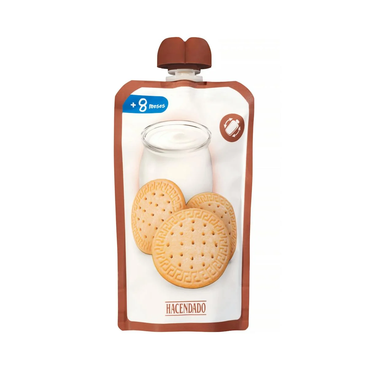 Bosseta postre làcti galeta Hacendado +8 mesos