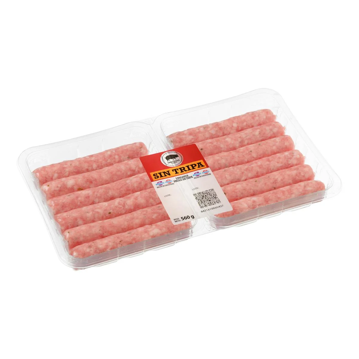 Frische Longaniza ohne Darm