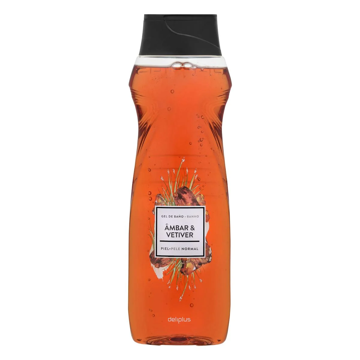 Gel de bany ambar i vetiver Deliplus pell normal