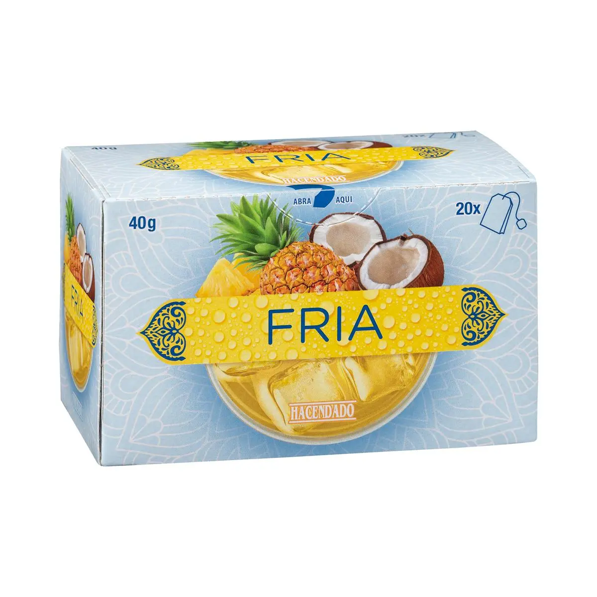 Infusió freda Hacendado amb sabor de pinya i coco
