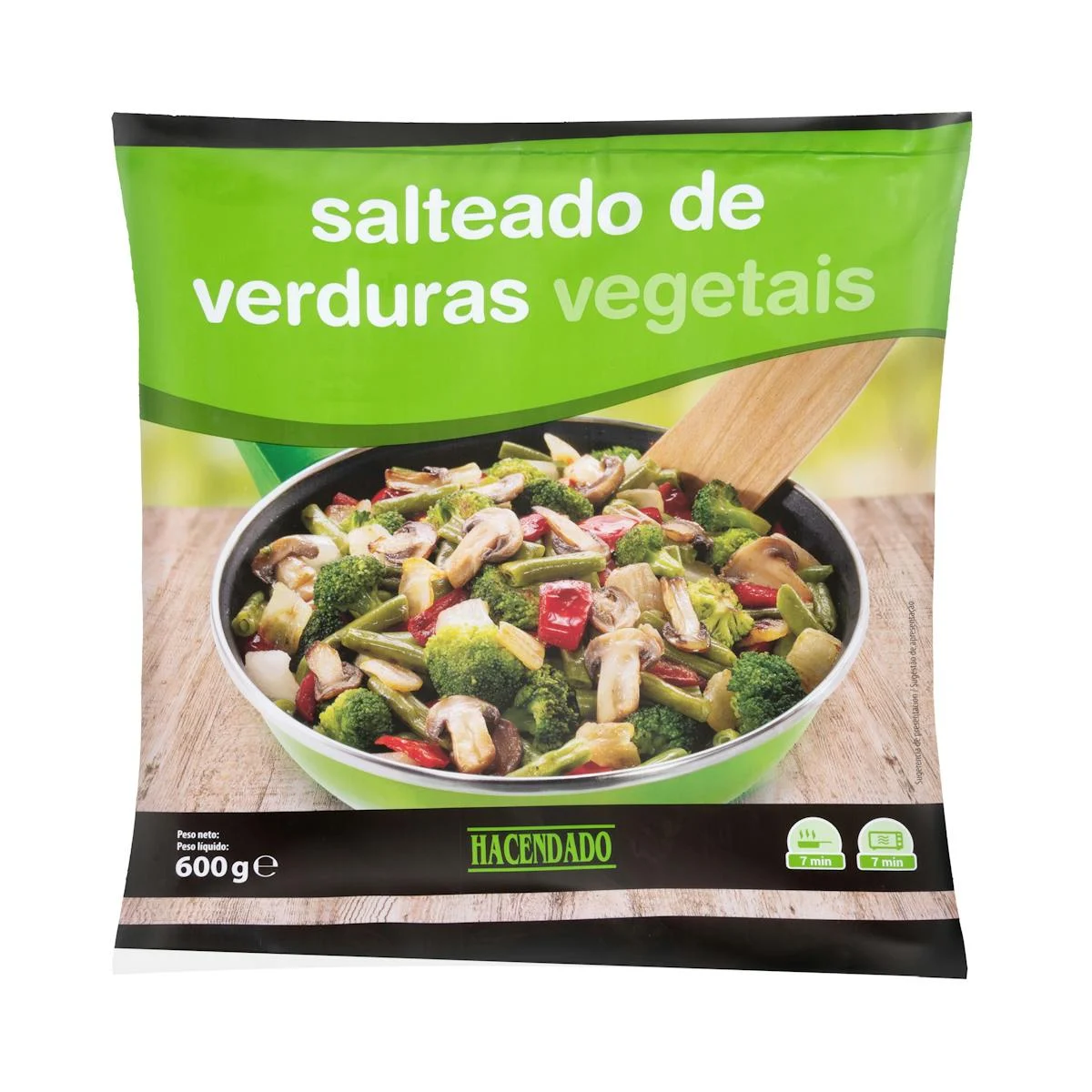 Deep-frozen sautéed vegetables Hacendado