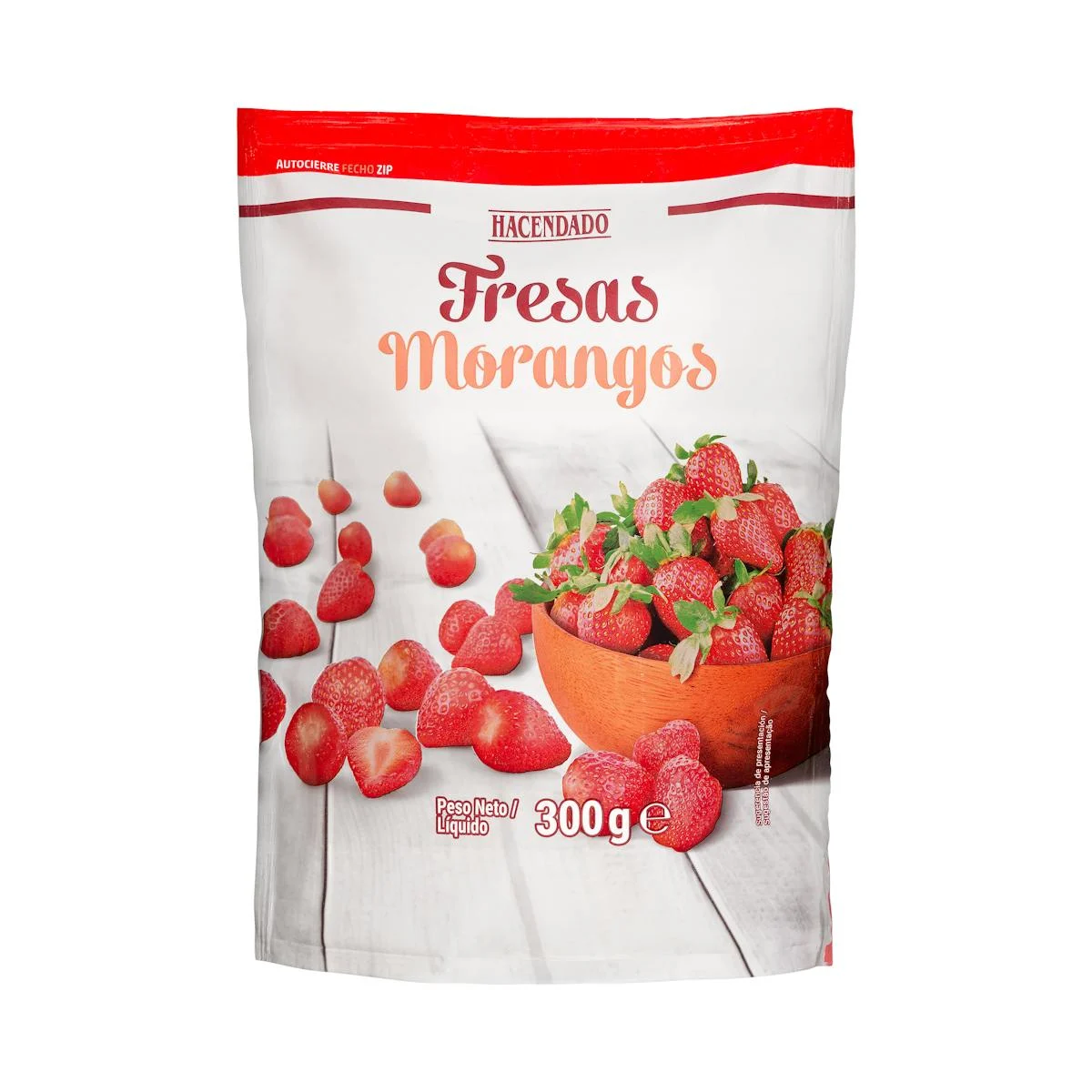 Deep-frozen whole strawberries Hacendado
