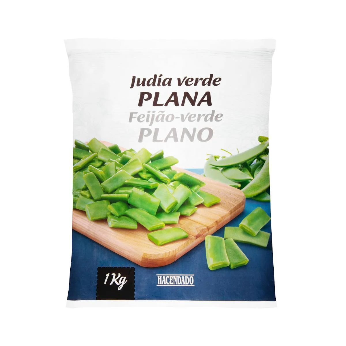 Haricots verts plats Hacendado, surgelés