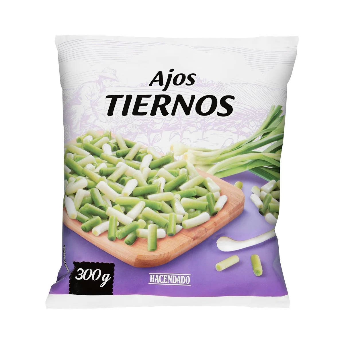 Junger Knoblauch Hacendado, tiefgefroren