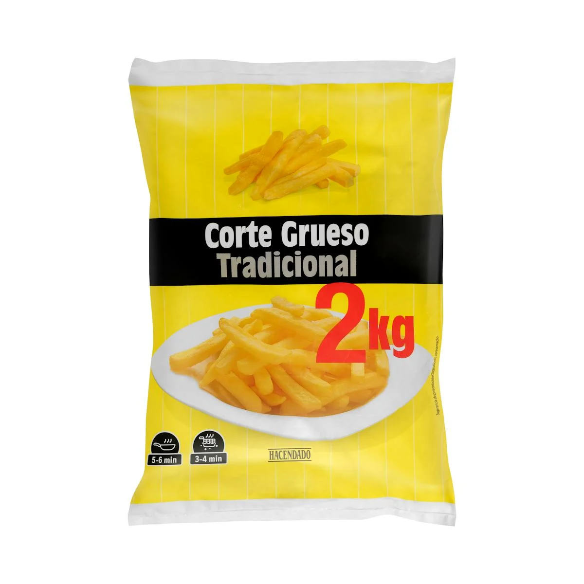 Frites épaisses Hacendado, surgelées