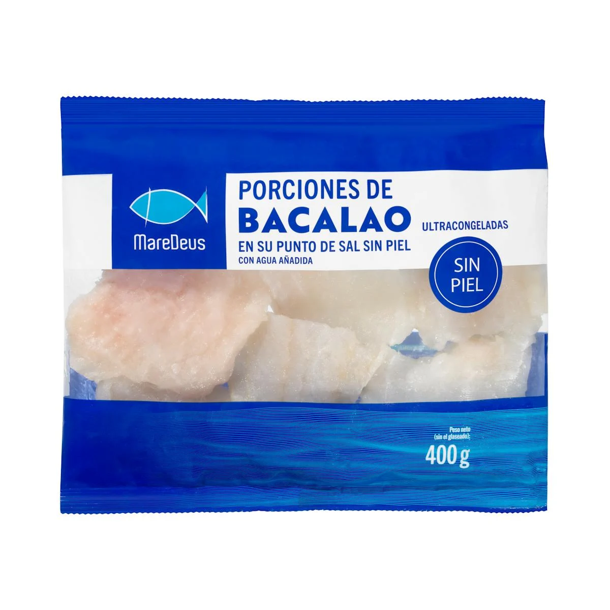 Lightly salted cod portions deep-frozen MareDeus