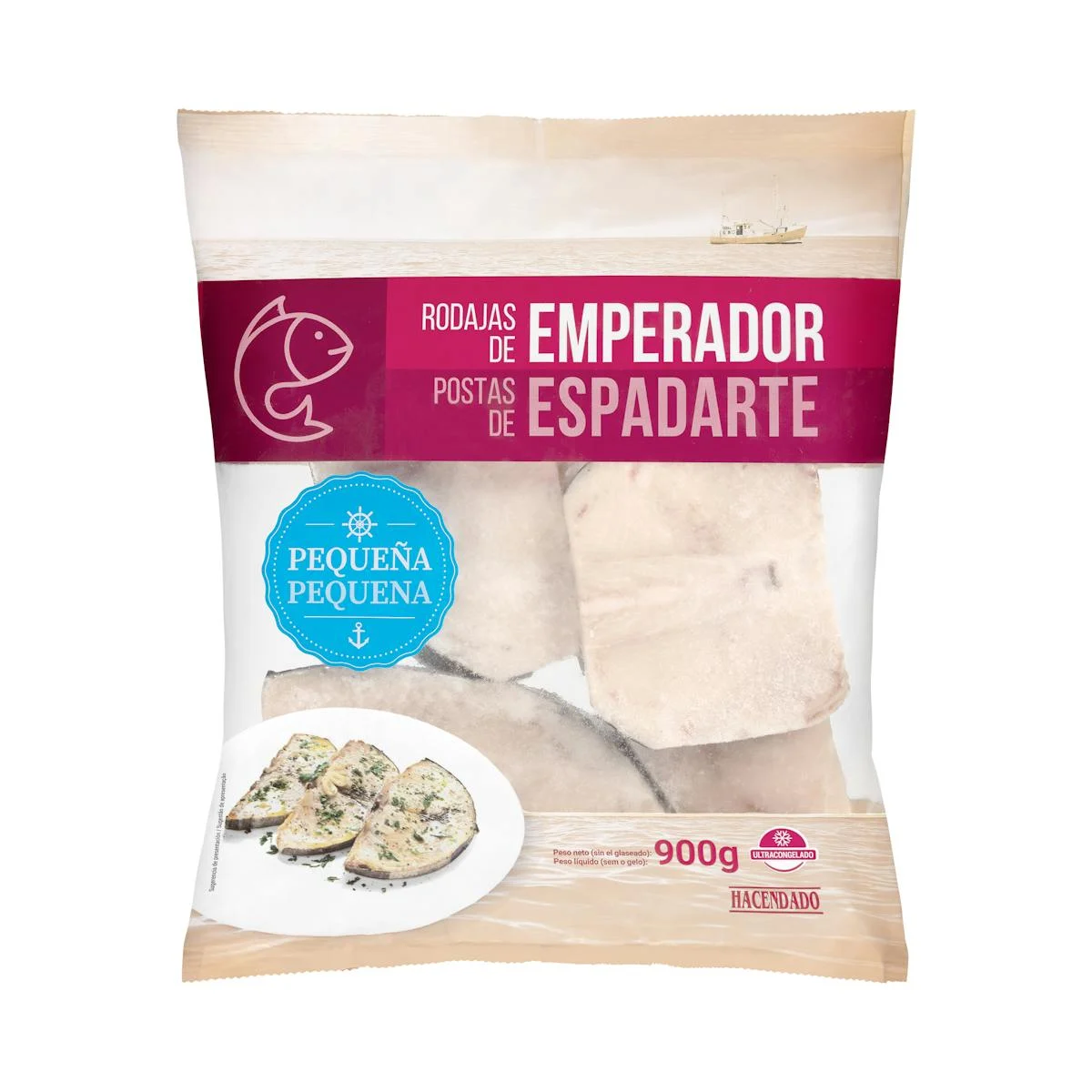 Petites tranches d’espadon Hacendado surgelées
