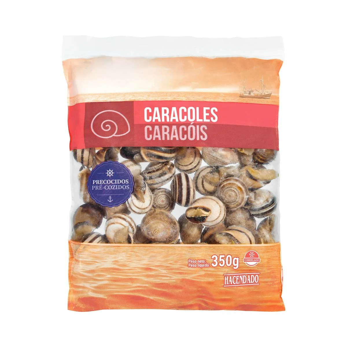 Deep frozen precooked snails Hacendado