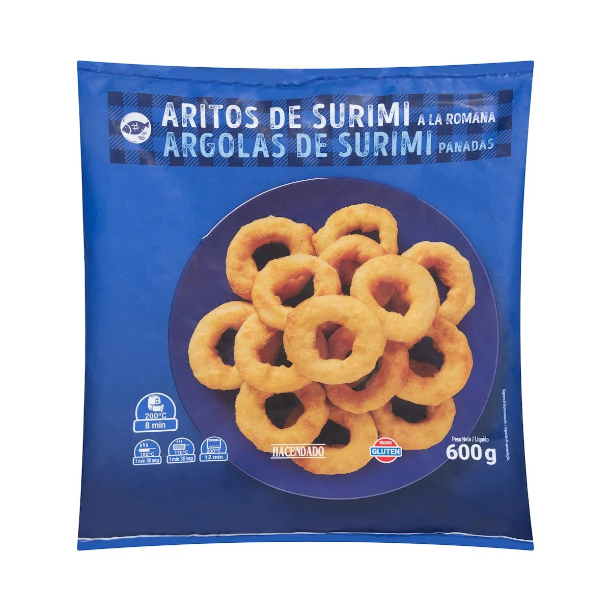 Tiefgefrorene Surimi-Ringe nach römischer Art Hacendado