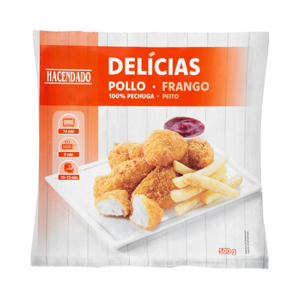 Délices de poulet surgelés Hacendado