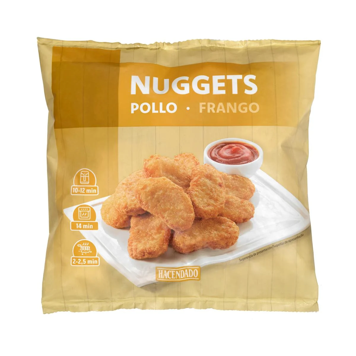 Tiefgefrorene Hähnchennuggets Hacendado