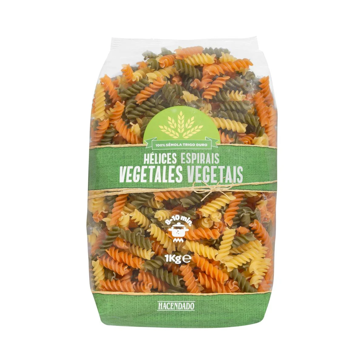 Fusilli with vegetables Hacendado