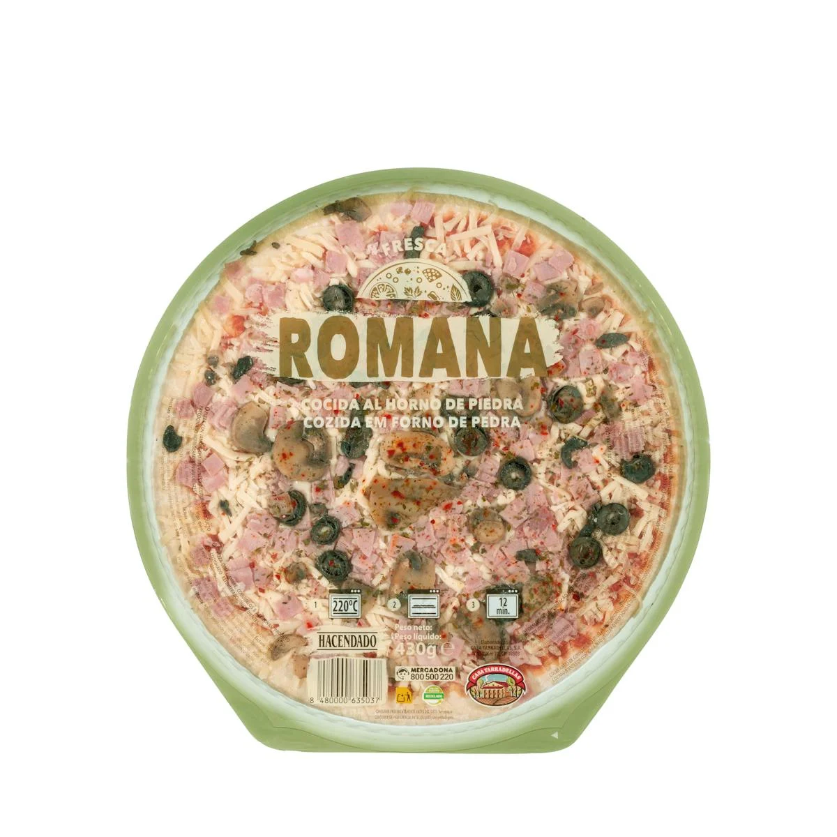 Pizza Romana mit sautierten Champignons Hacendado