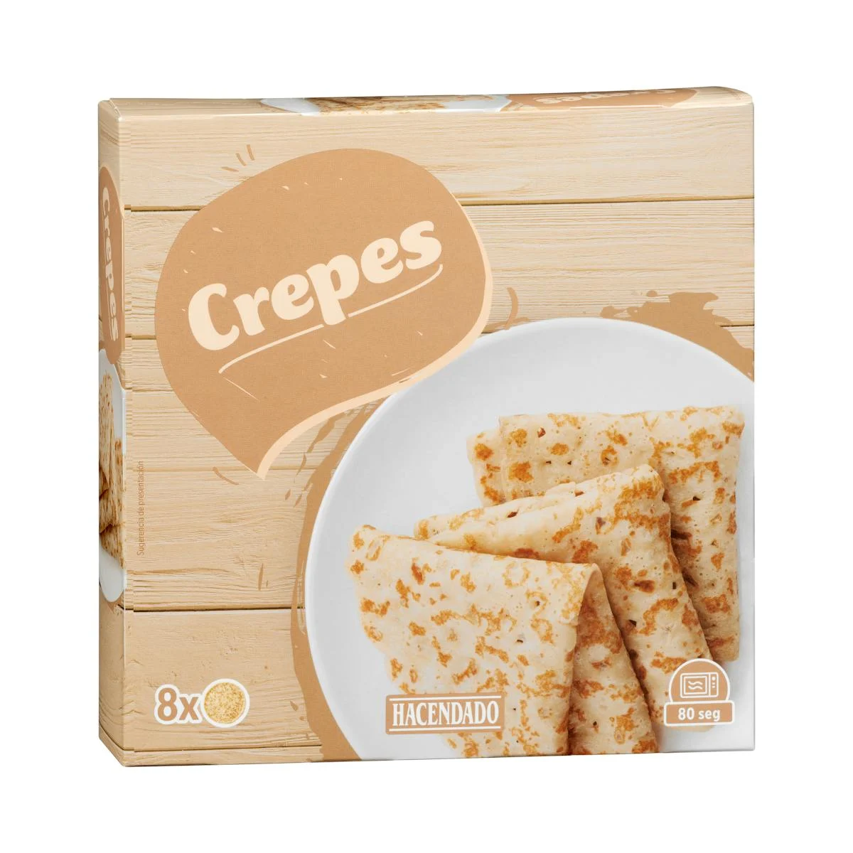 Deep-frozen crepes Hacendado