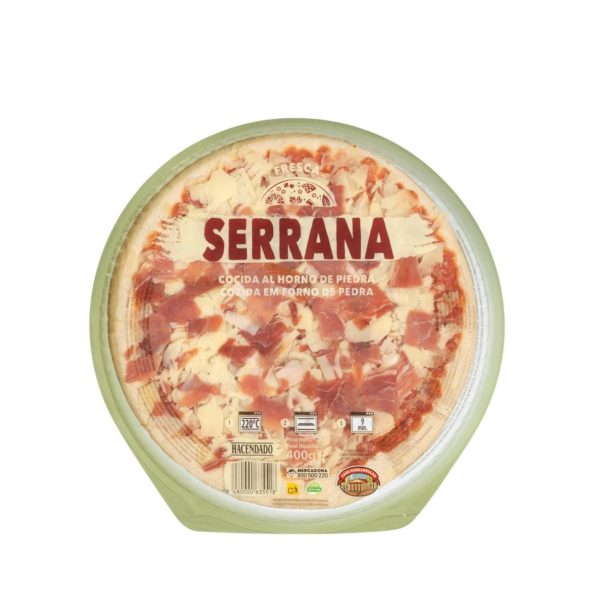 Pizza serrana Hacendado