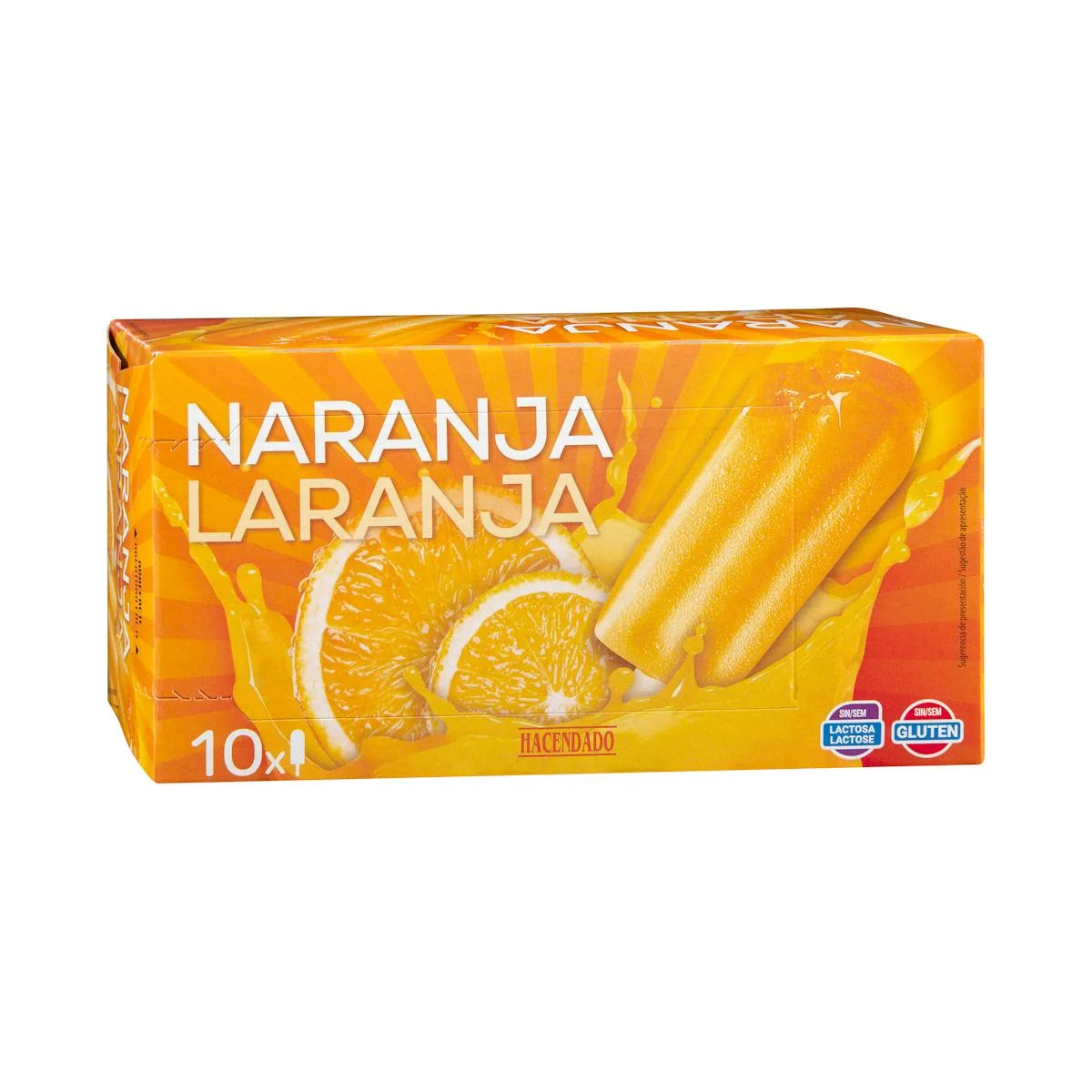 Orange ice cream sorbet Hacendado