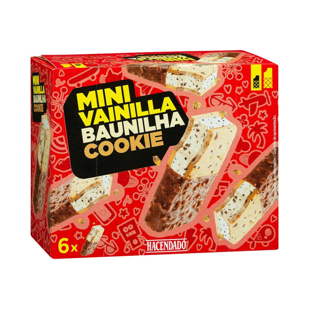 Mini-Vanille-Cookie-Eissandwich Hacendado