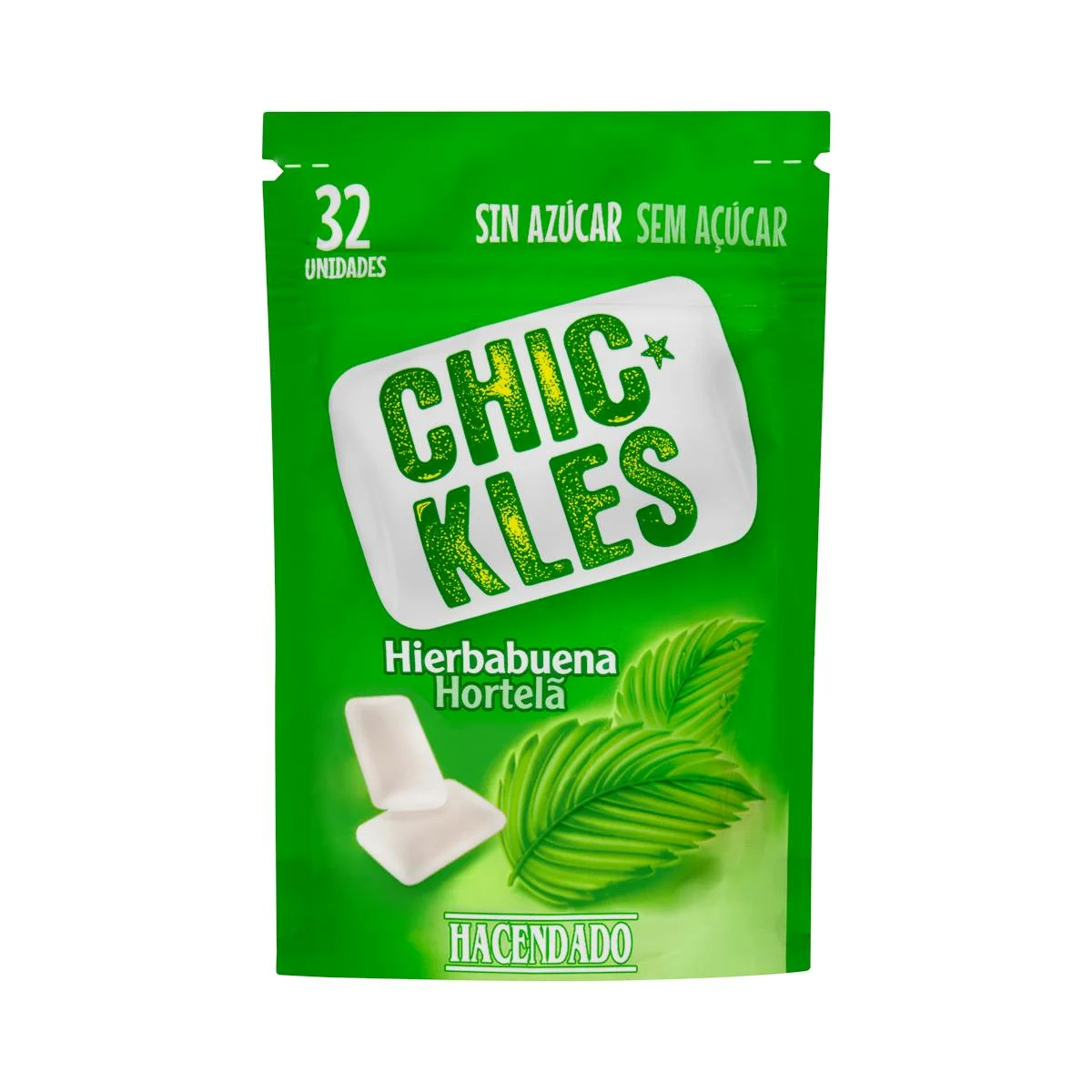 Dragee-Kaugummi mit Minzgeschmack, zuckerfrei Hacendado
