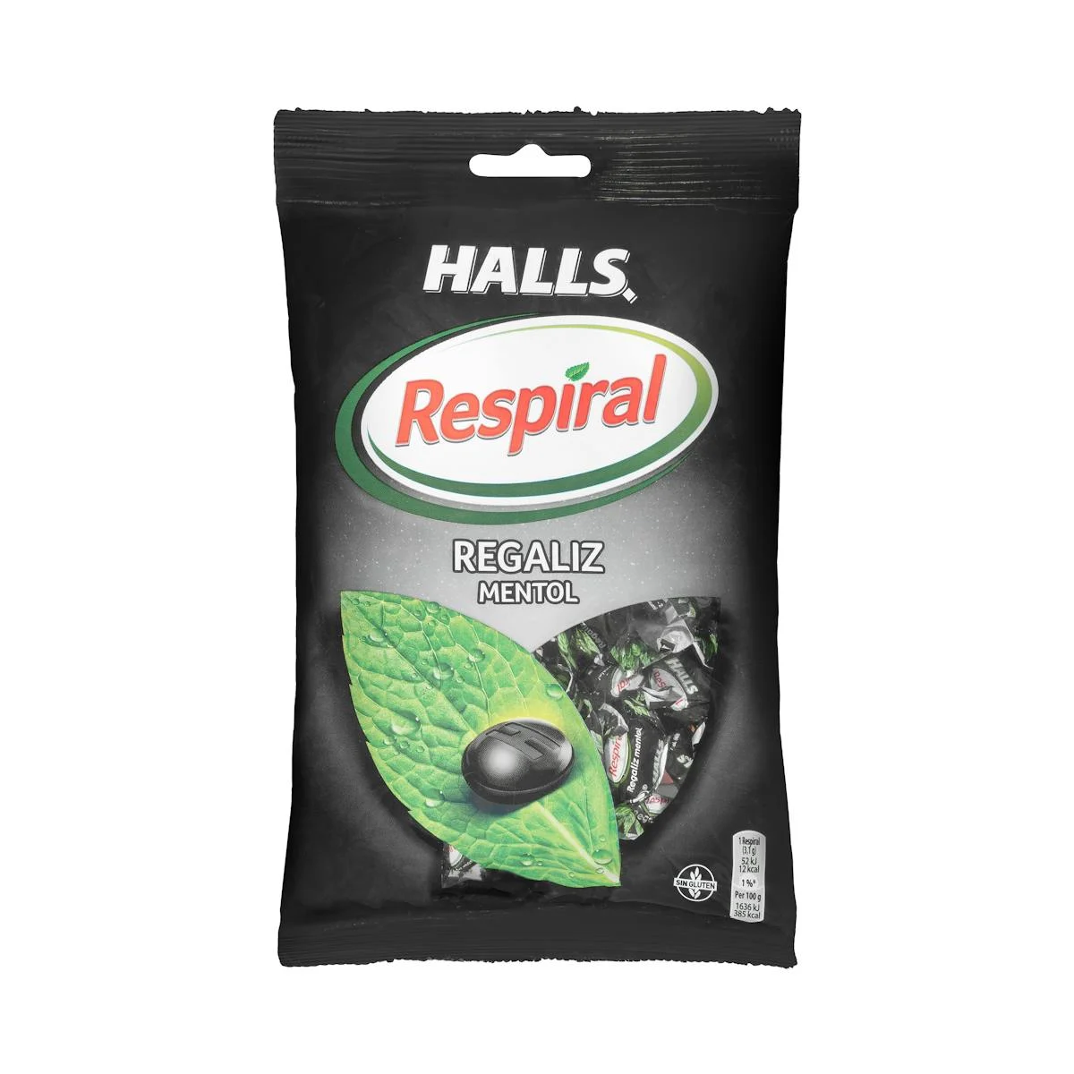 Caramels regalèssia gust mentol Respiral Halls