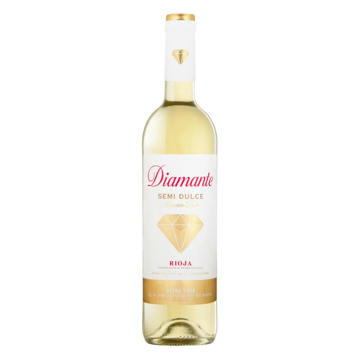 Vi blanc semidolç Diamante DO Rioja