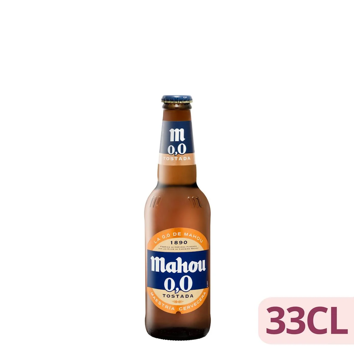 Cervesa 0,0 % sense alcohol torrada Mahou