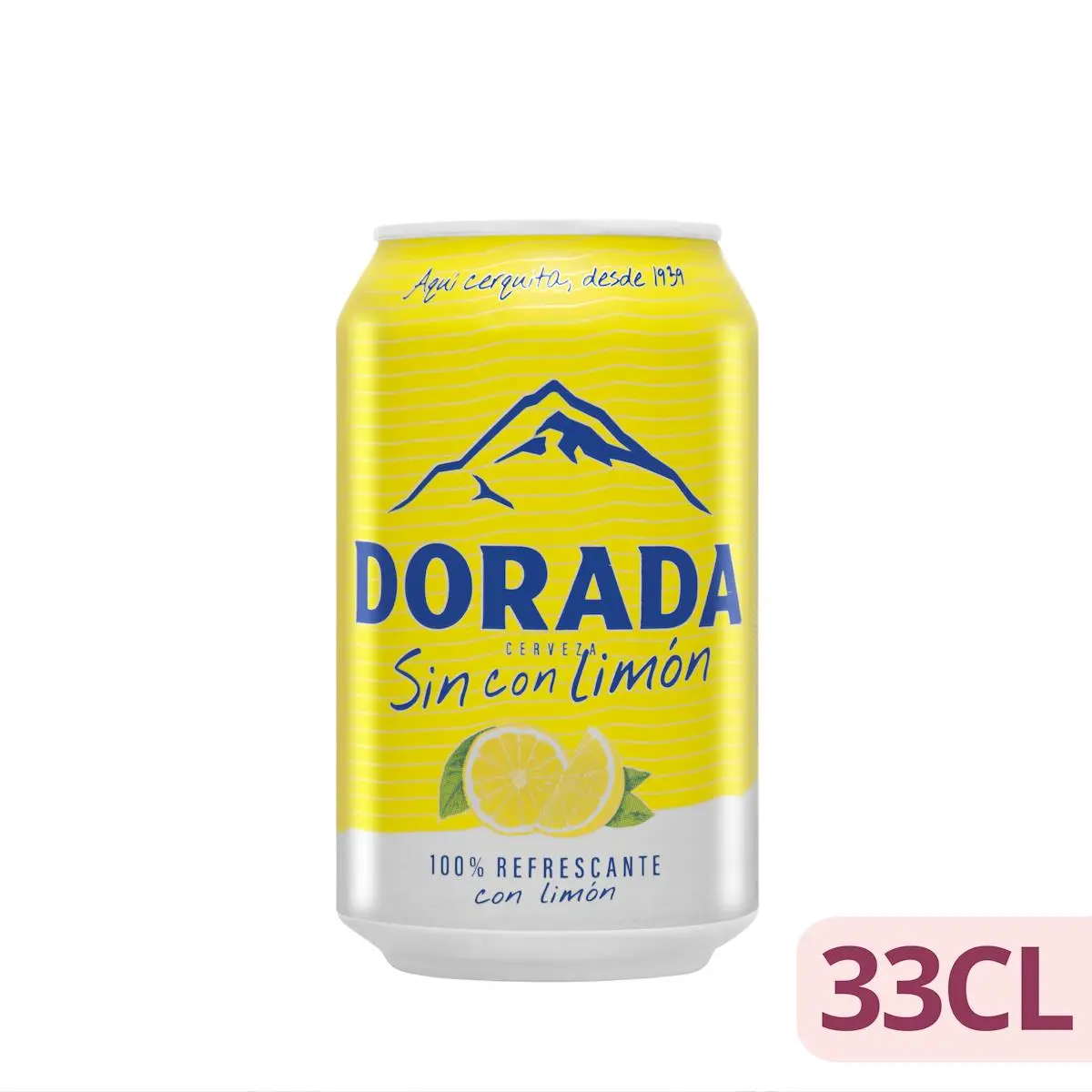 Cerveza sin alcohol Dorada con limón