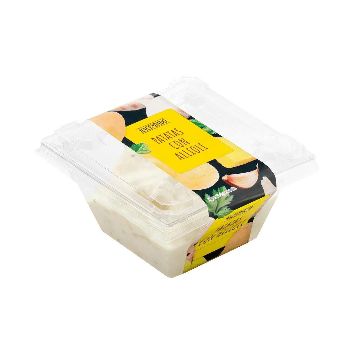 Patates amb allioli Hacendado