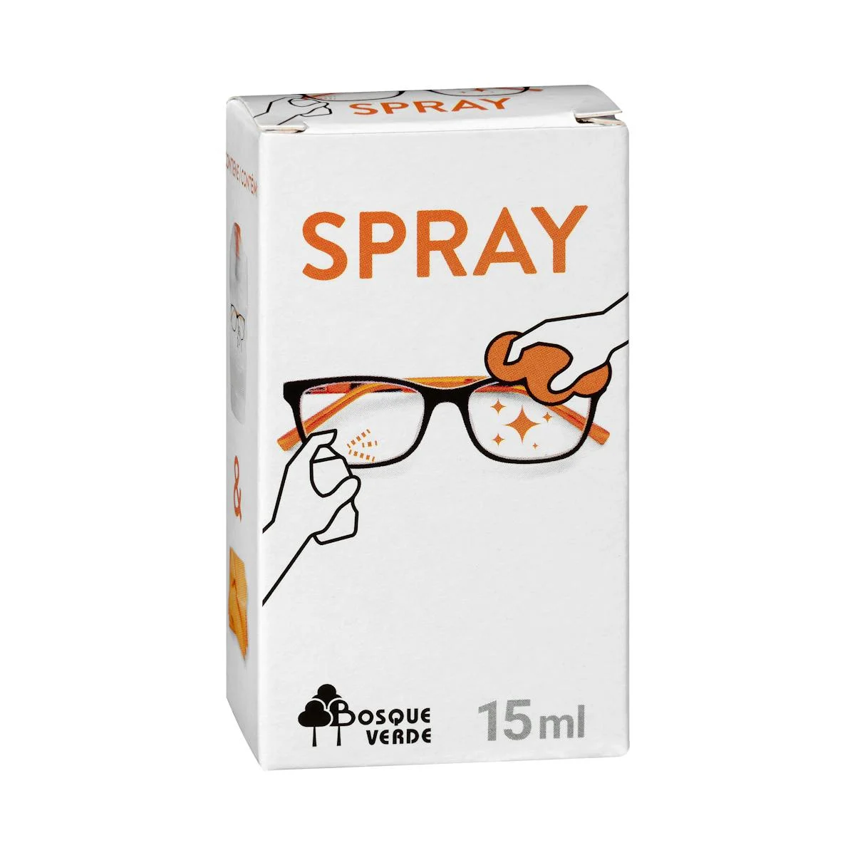 Spray glasses cleaner with cloth Bosque Verde