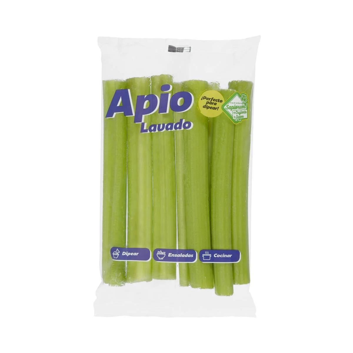 Washed cut celery