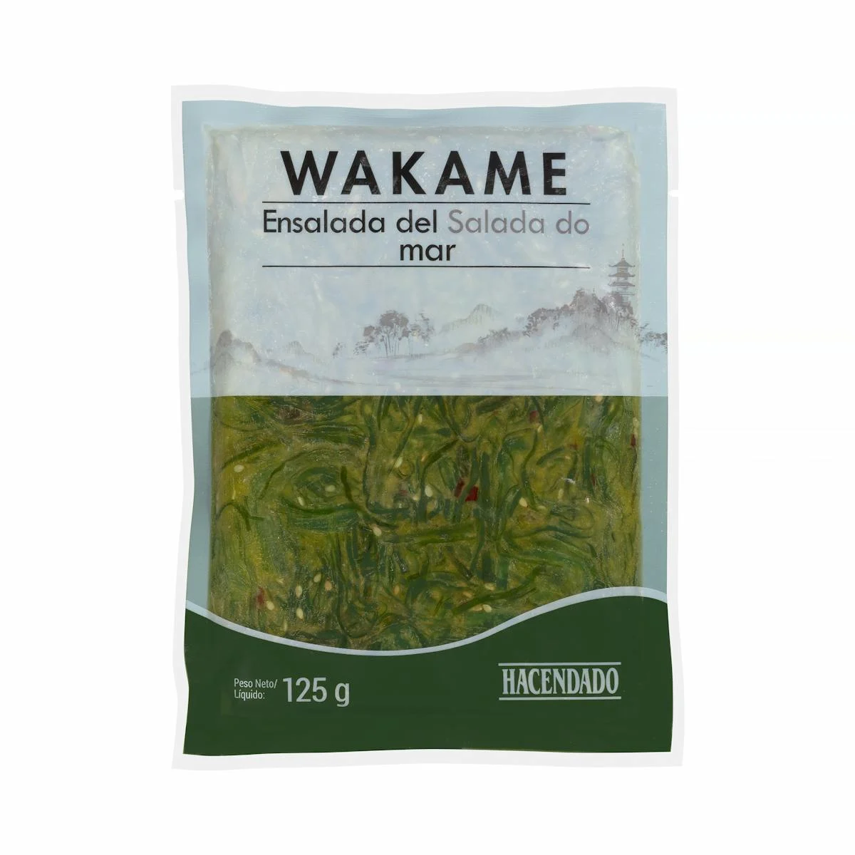 Wakame ensalada de alga marina Hacendado congelada