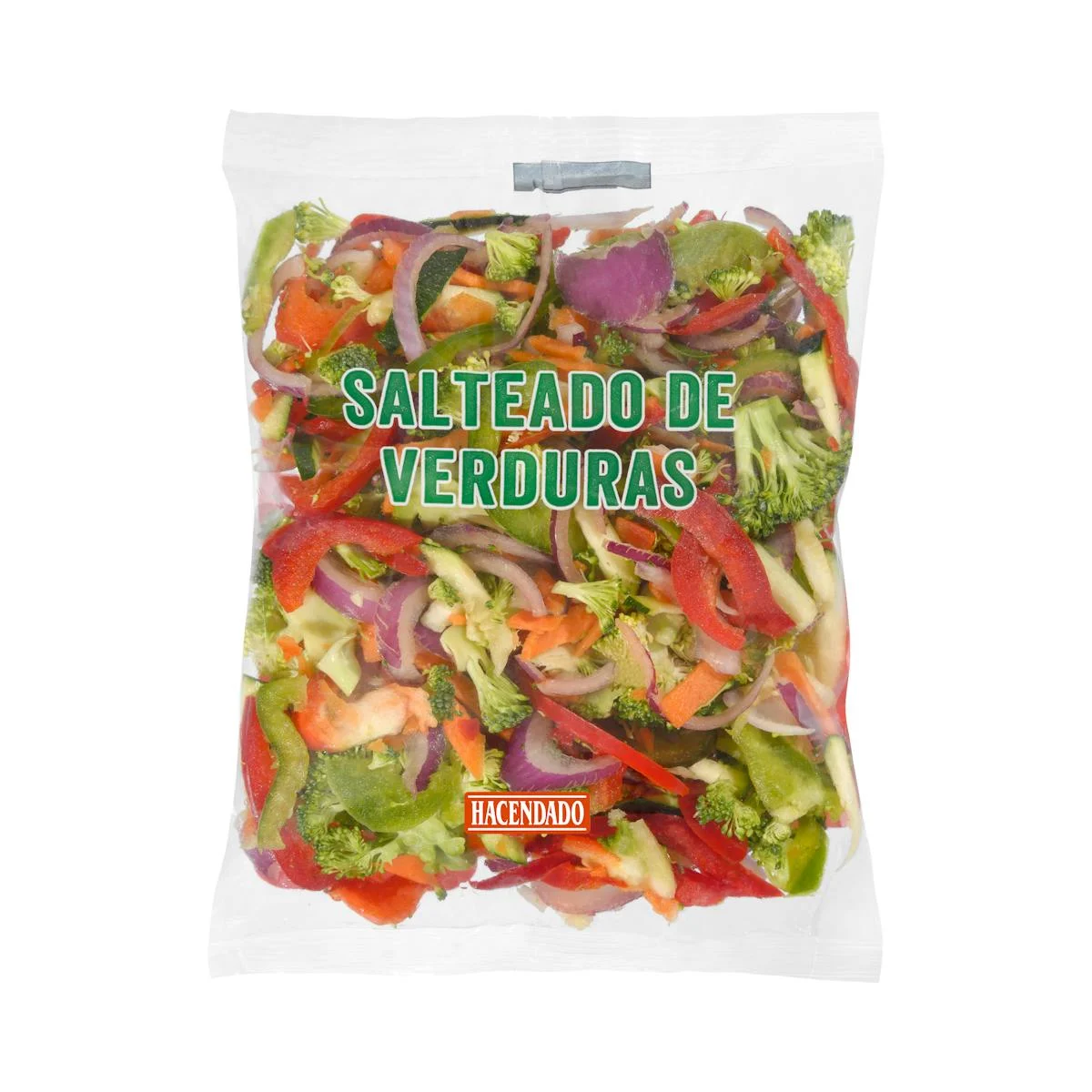 Washed cut sauteed vegetables for microwave