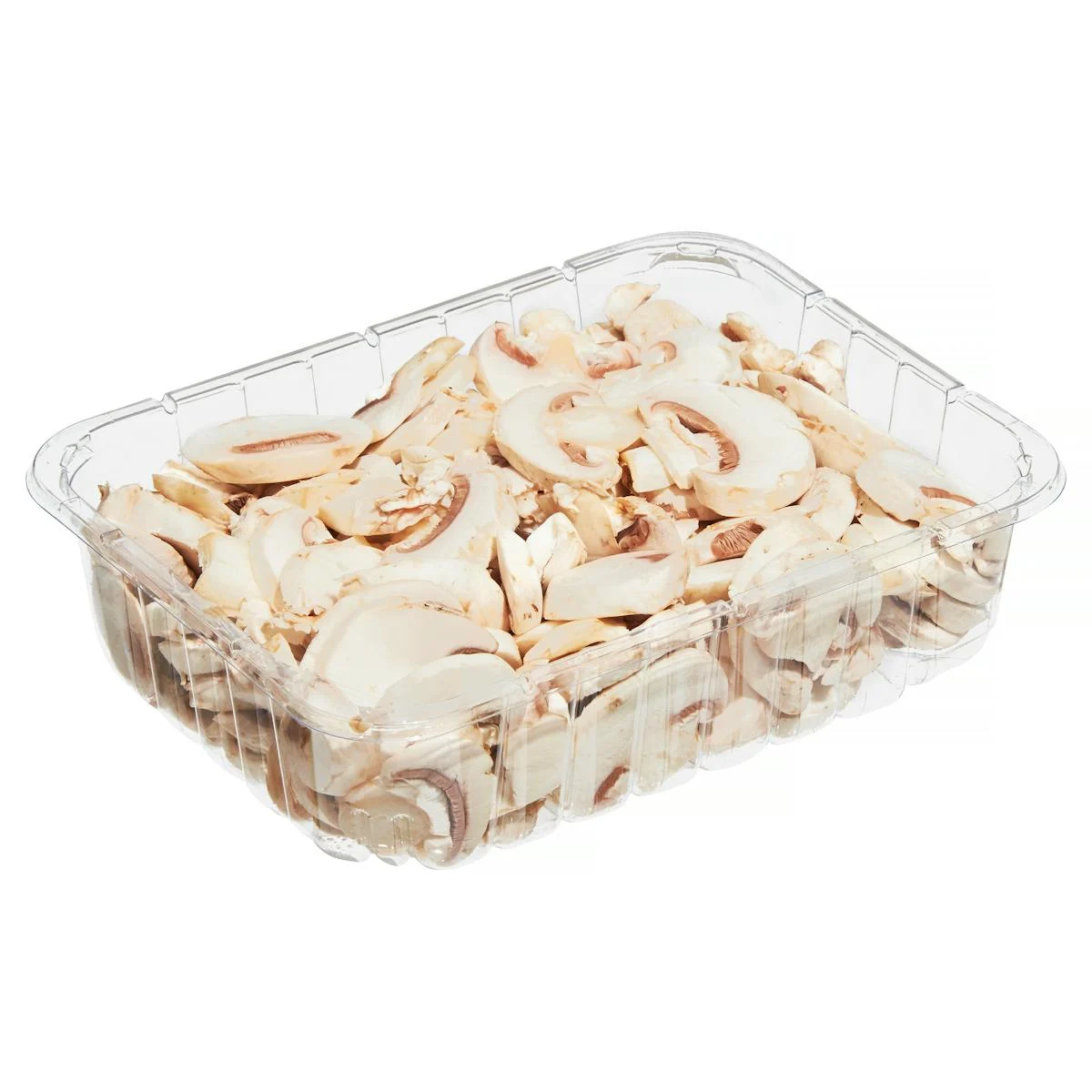 Geputzte Champignons in Scheiben