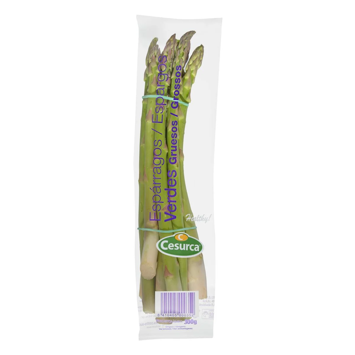 Thick green asparagus