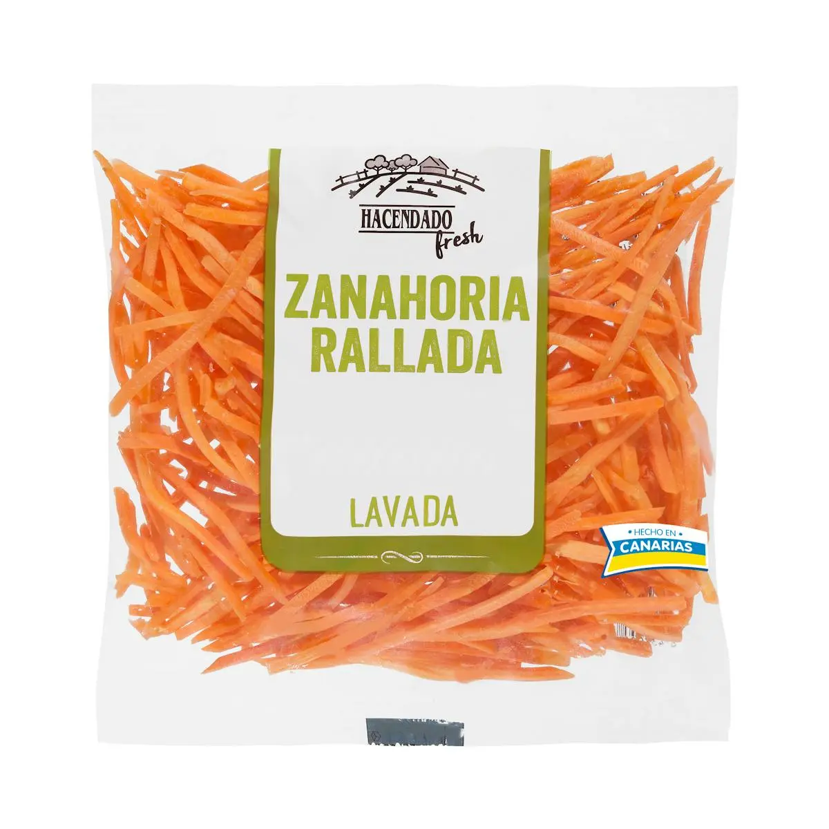 Carottes râpées Hacendado lavées