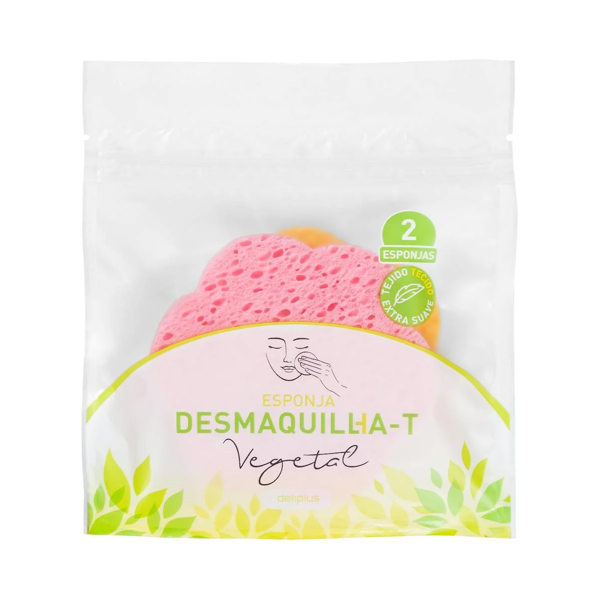 Natural fibre makeup remover sponge Deliplus