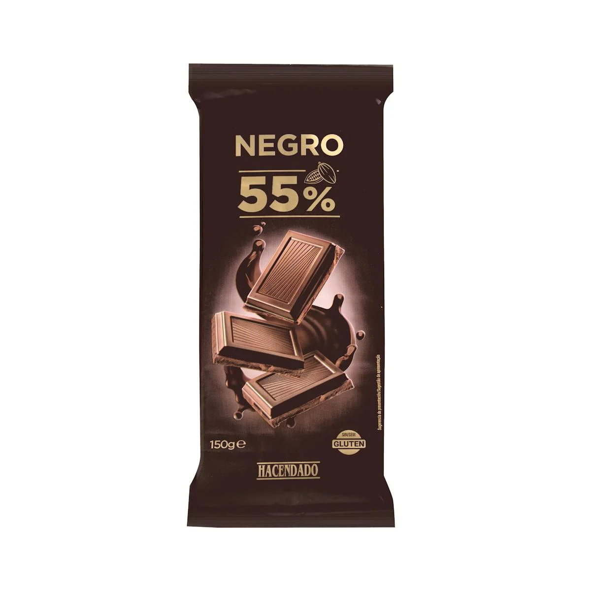 Xocolata negra 55% cacau Hacendado