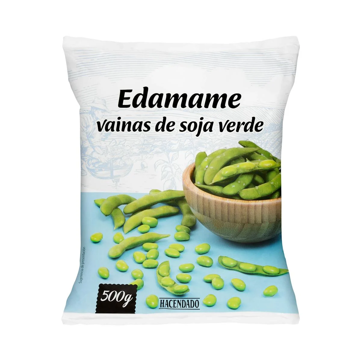 Edamame, soja vert surgelé Hacendado