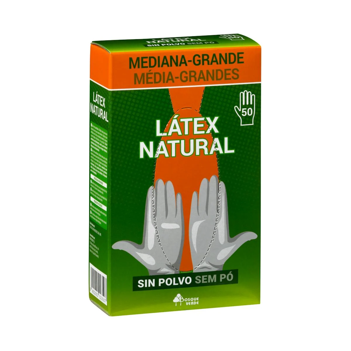 Latex gloves medium - large size Bosque Verde
