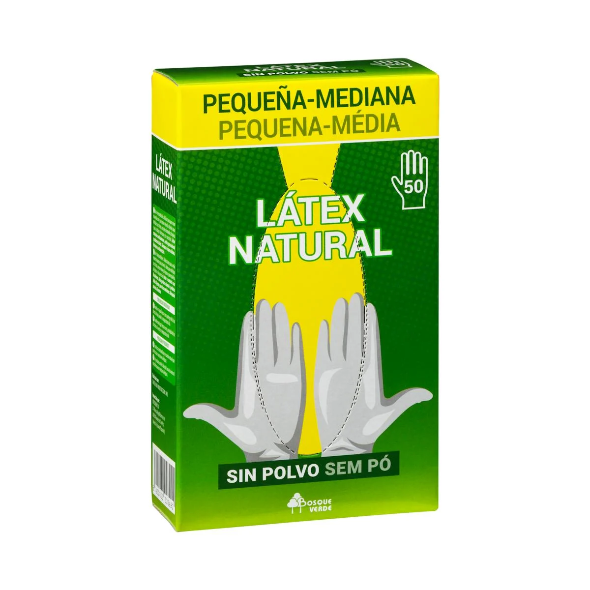 Latex gloves medium - small size Bosque Verde