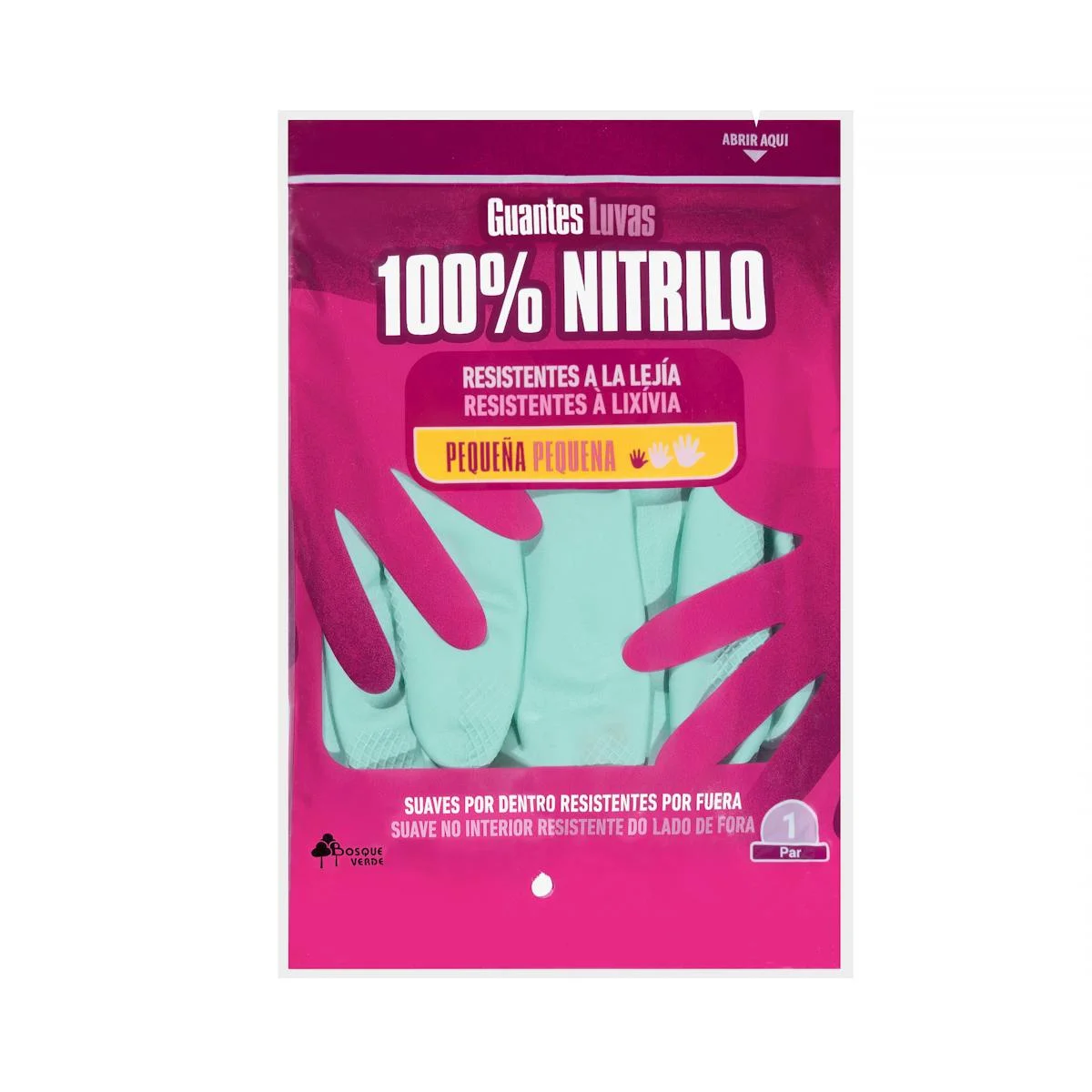 Small size Gloves 100% Nitrile Bosque Verde