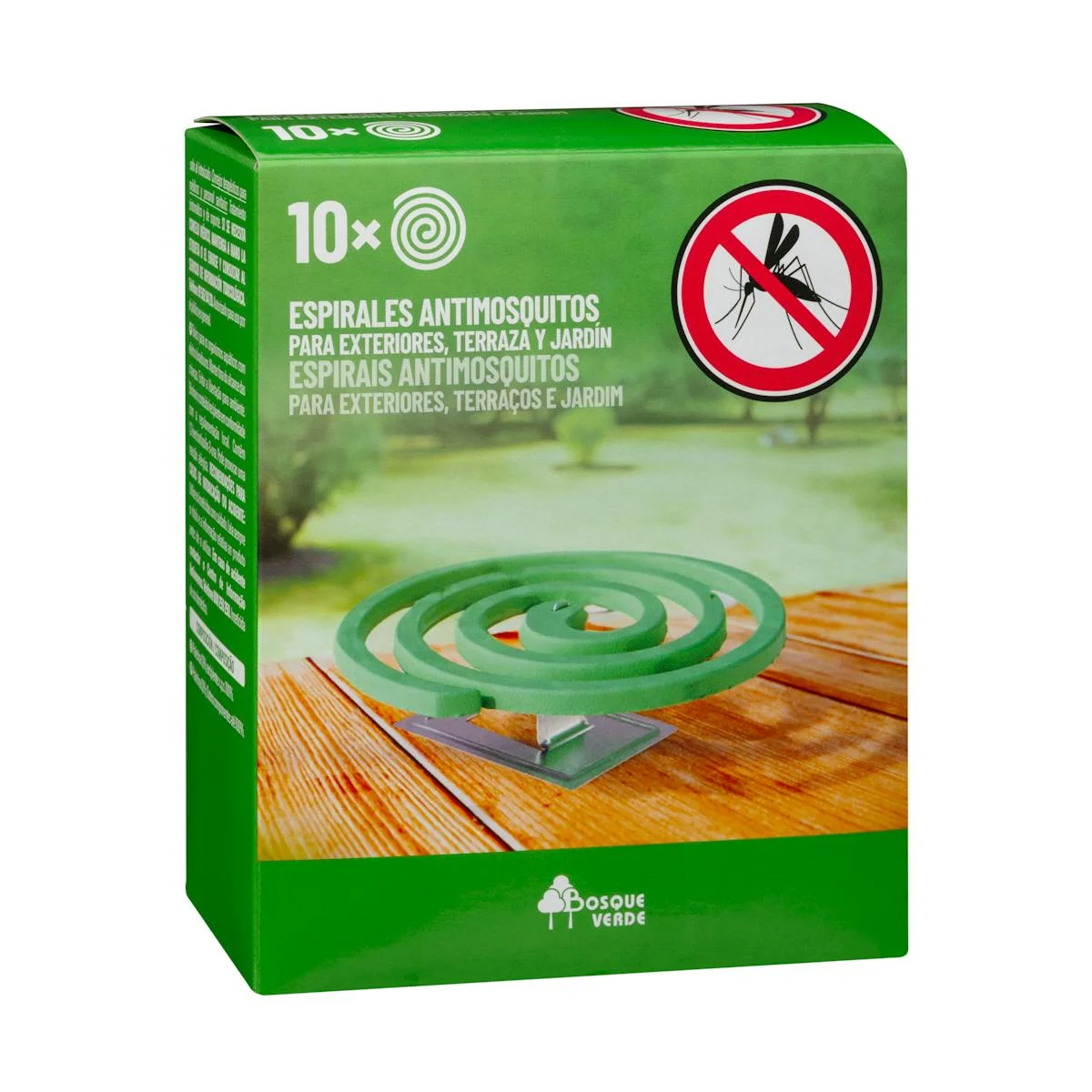Espirals antimosquits Bosque Verde per a exteriors