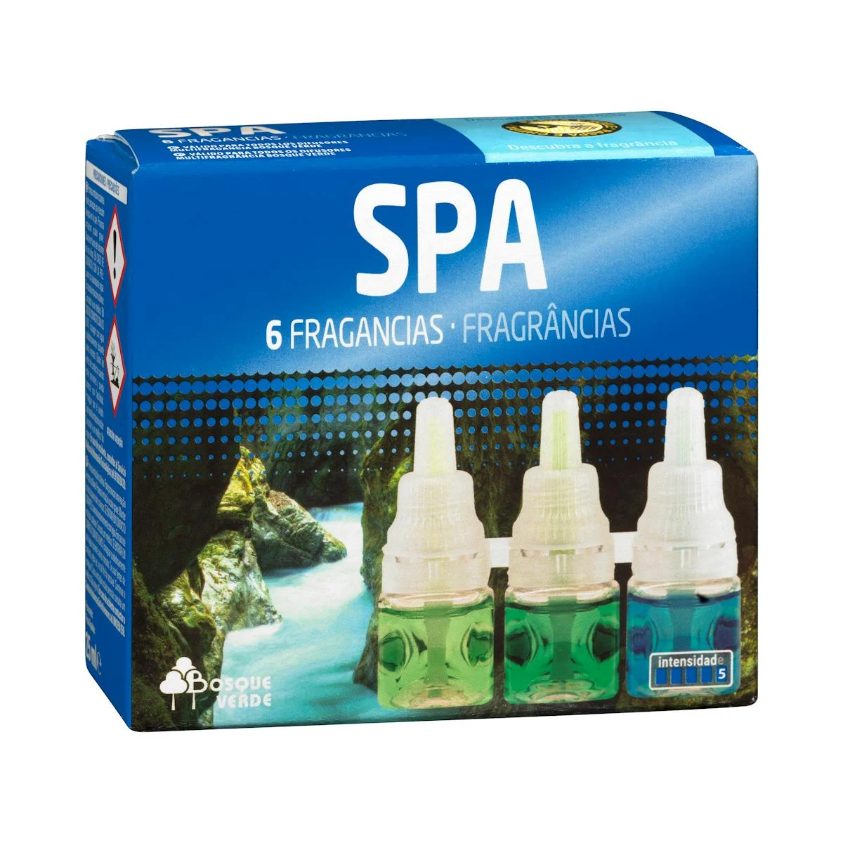 Recharge de diffuseur électrique Spa, 6 parfums Bosque Verde