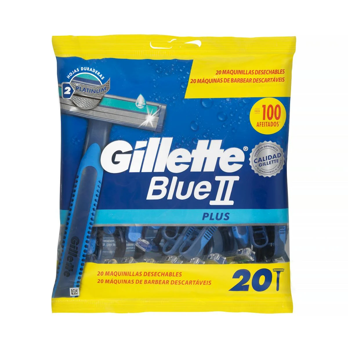 Blue Plus 2 blades disposables razors Gillette
