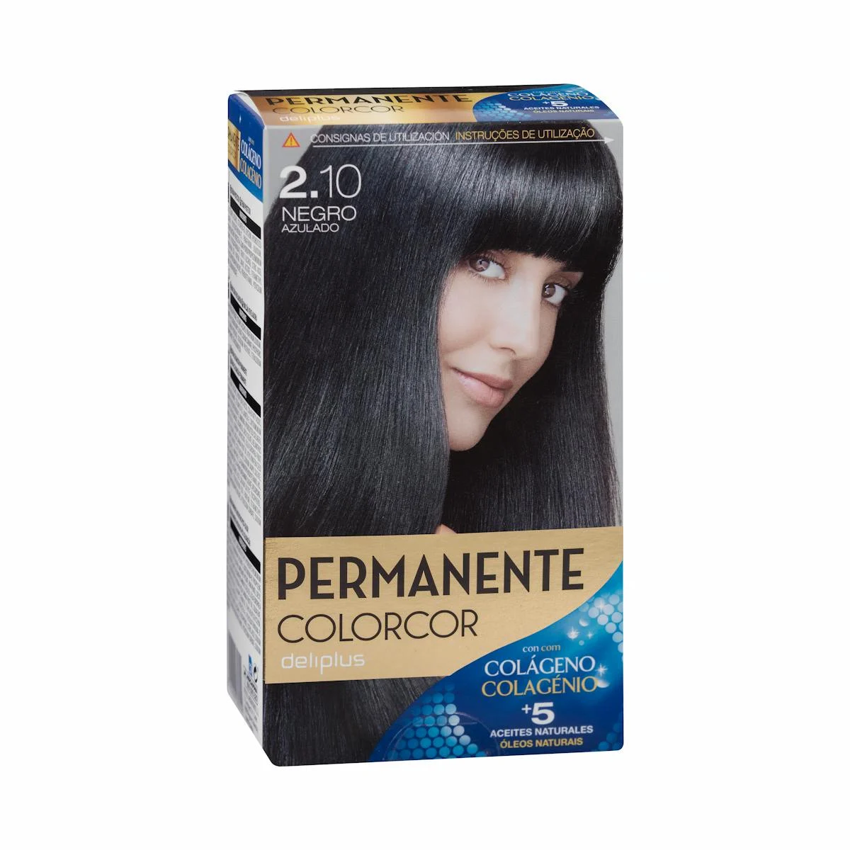 Permanent hair dye 2.10 blue-black Colorcor