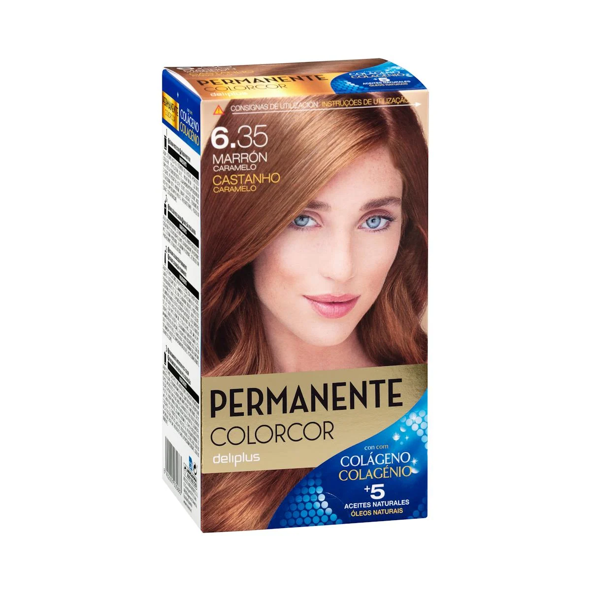 Coloration permanente 6.35 marron caramel Colorcor