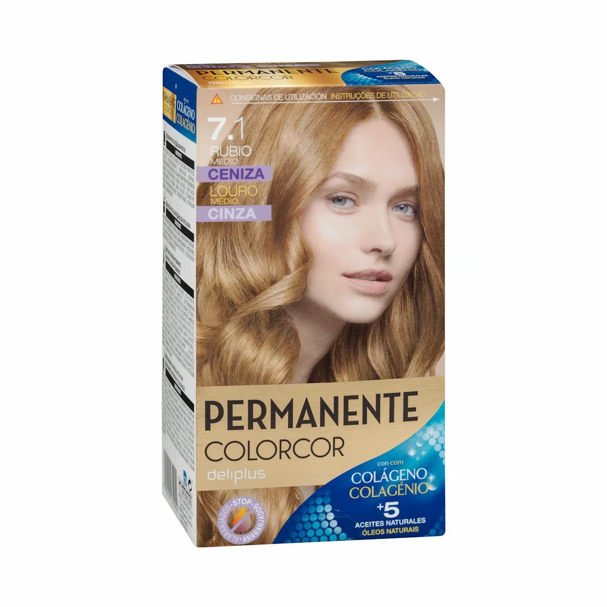 Coloració permanent 7.1 ros mitjà cendra Colorcor