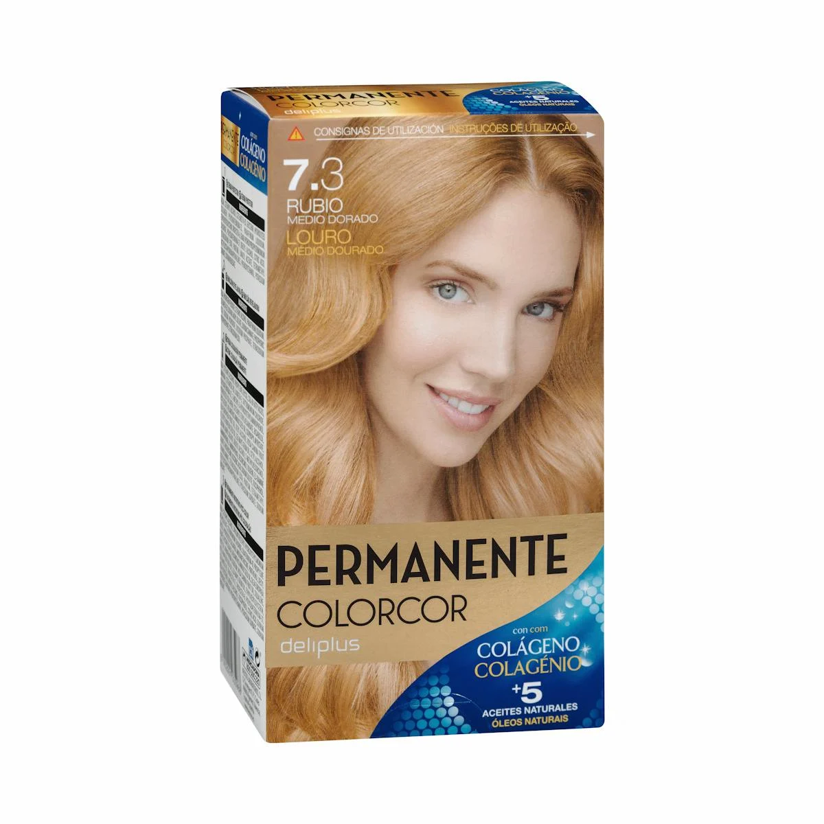 Colorcor Permanent hair dye 7.3 medium golden blonde