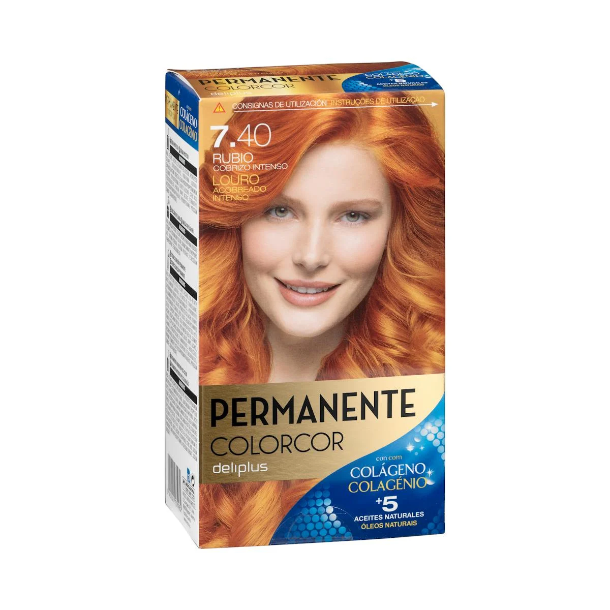 Coloració permanent 7.40 ros rogenc intens Colorcor