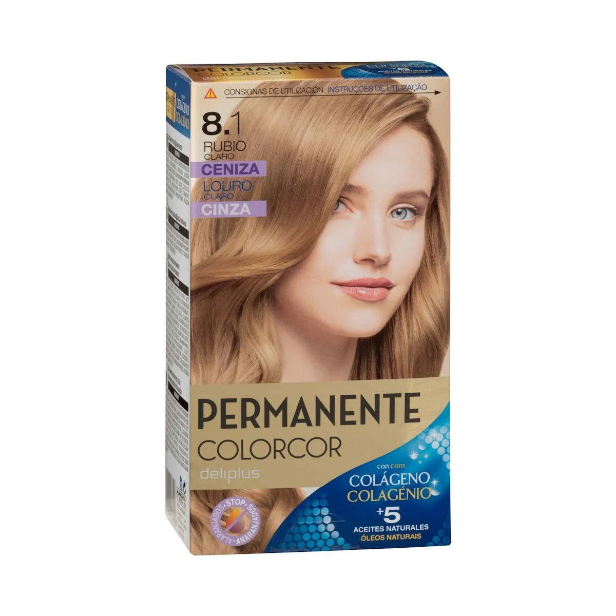 Coloració permanent 8.1 ros clar cendra Colorcor