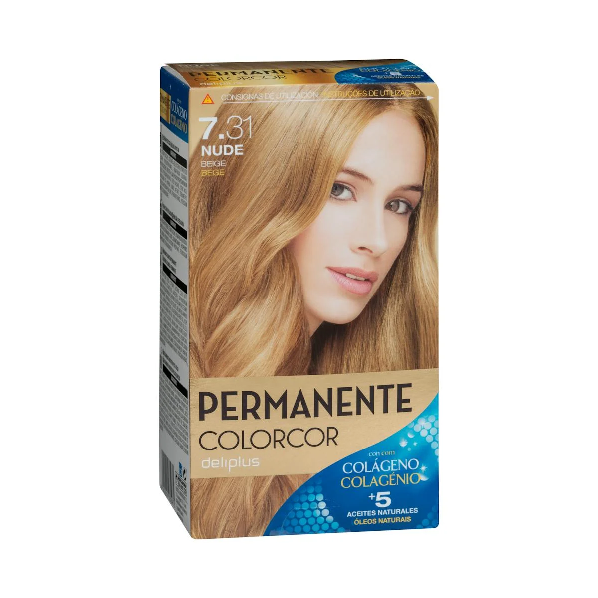 Coloració permanent 7.31 nude beix Colorcor
